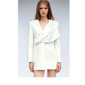ZARA  BLAZER DRESS - LIMITED EDITION WHITE M